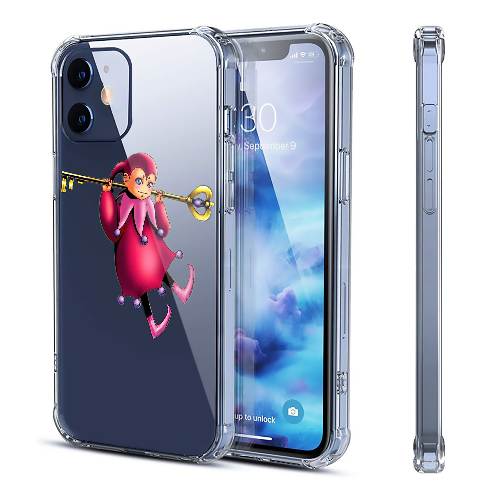 （画像用） 遊☆戯☆王 Yu-Gi-Oh! 【iPhone 12シリーズ対応】透明スマホケース（クリアソフトケース）